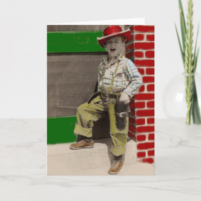 Carte cowboy urbain (Devant)