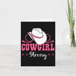 Carte Cowgirl Barrel Racing Roping Horseback Riding Rode