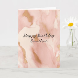 Carte Cowgirl Crème rose Brown Or Cowhide