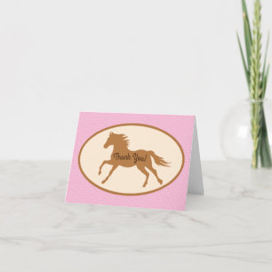 Carte Cowgirl Horse Pony mignonne 1er anniversaire de fê