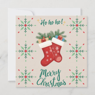 Carte Cozy Christmas Stockings Card – Festive Holiday Gr
