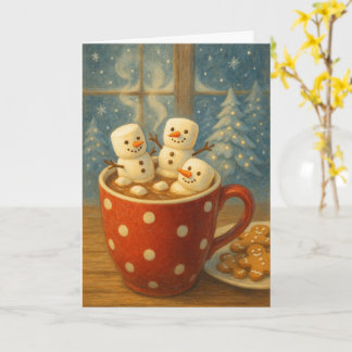 Carte Cozy Cocoa Snowmen