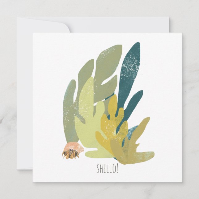 Carte Crabe à hermite drôle (Devant)