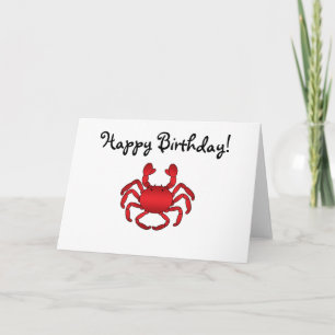 Carte Crabe rouge