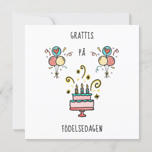 Carte Crabes på foetssedagen   Joyeux anniversaire