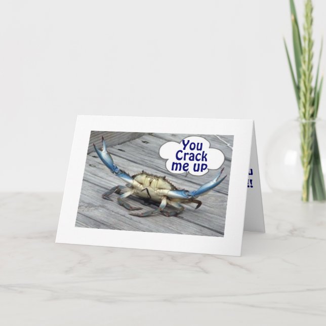 Carte CRABS DIT QUE VOUS ME CRAQUEZ LE 50ème HUMOUR D'AN (Devant)