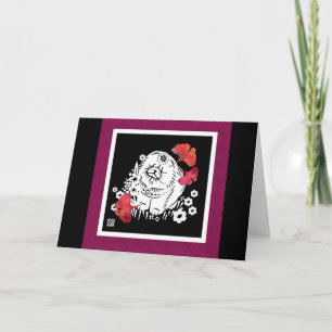 Carte CRANBERRY RELISH Chow papercut