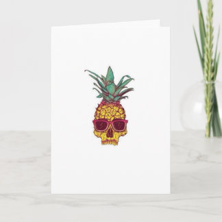 Carte crâne à ananas
