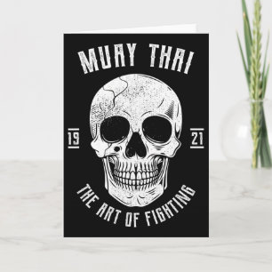 Carte Crâne de Muay Thai - Boxe thaïlandaise et kickboxi