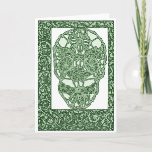 Carte Crâne Green Day de Nouveau d'art des morts
