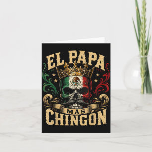 Carte Crâne Mexicain El Papa Mas Chingon - Jour De