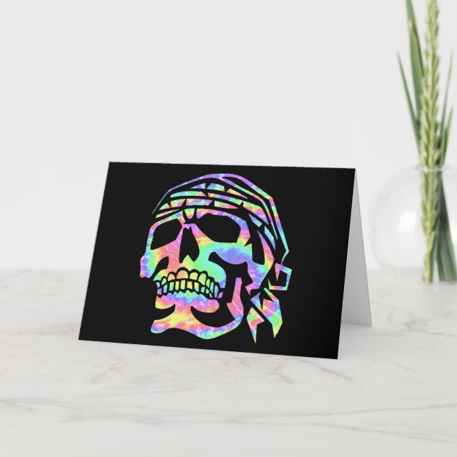 Carte crâne psychédélique Psycho Skull (Devant)
