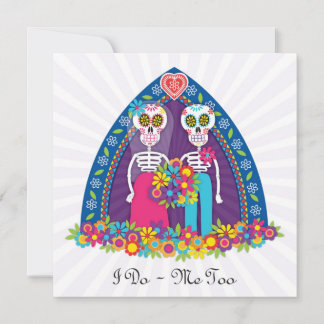 Carte Crânes et fleurs à sucre personnalisées - Bkgnd po
