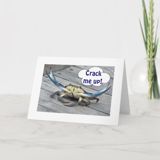 CARTE "CRAQUEZ-MOI" À VOTRE ANNIVERSAIRE DIT LE CRABE (Devant)