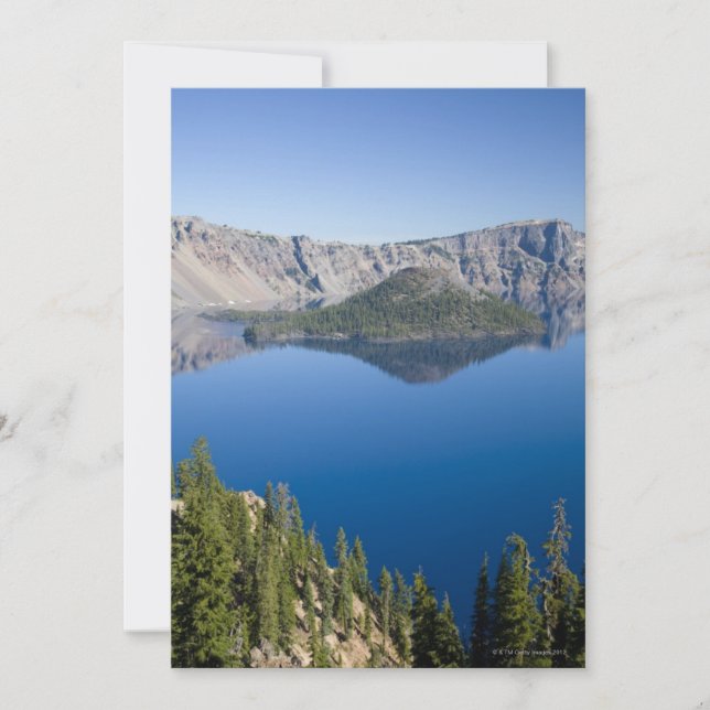 Carte Crater Lake et Wizard Island (Devant)