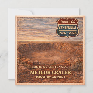 Carte Cratère météoritique de Winslow Route 66