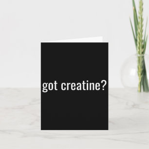 Carte Creatine Funny Creatine Bodybuilding