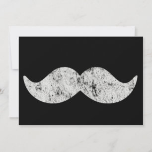 Carte Création de motif de moustache rétro coloré