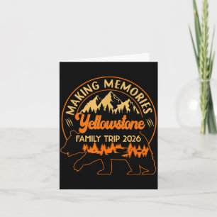 Carte Création de souvenirs voyage familial yellowstone 