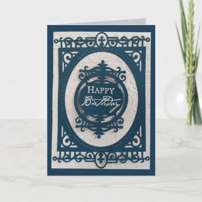 Carte Creative Die Cut Happy Birthday Card (Devant)