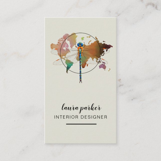 Carte créative du monde de nature de concepteur de (Devant)