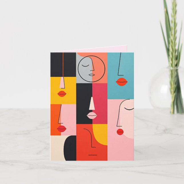 Carte créative invitant (Devant)