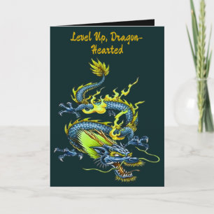 Carte Créature mythique du dragon de printemps vert et b