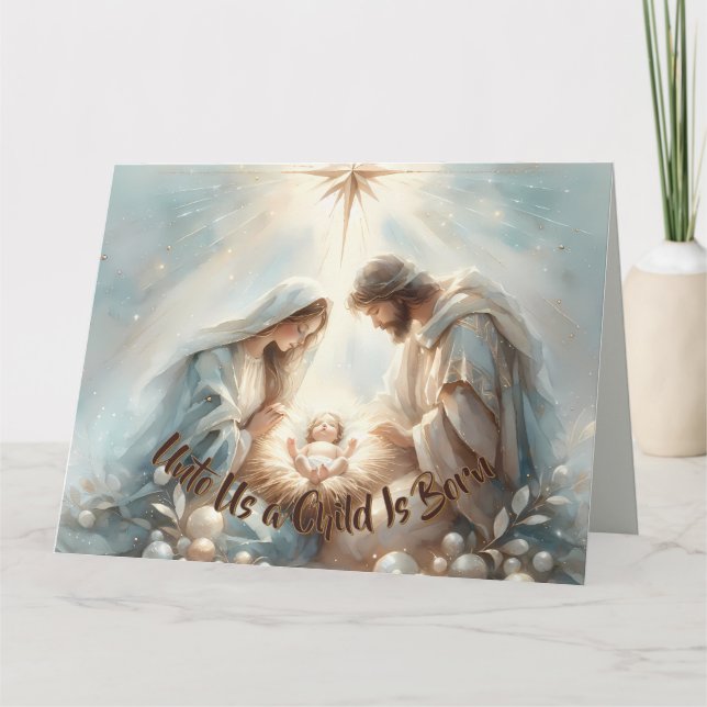 Carte Crèche de la Sainte Famille radieuse (Devant)