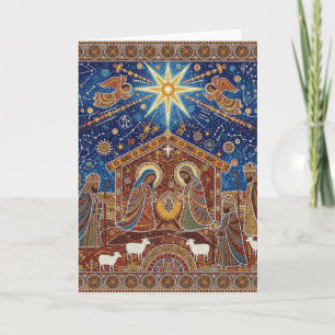 CARTE CRÈCHE DE NOËL
