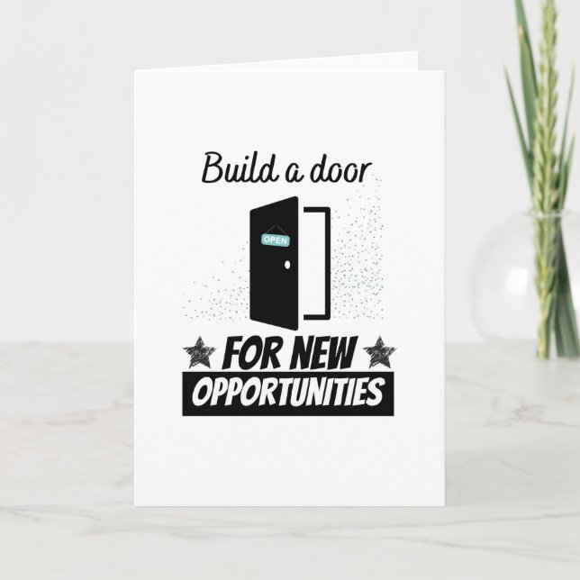 Carte Créer une porte pour de nouvelles opportunités (Devant)