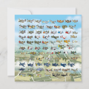 Carte créer votre propre caricature d'avion