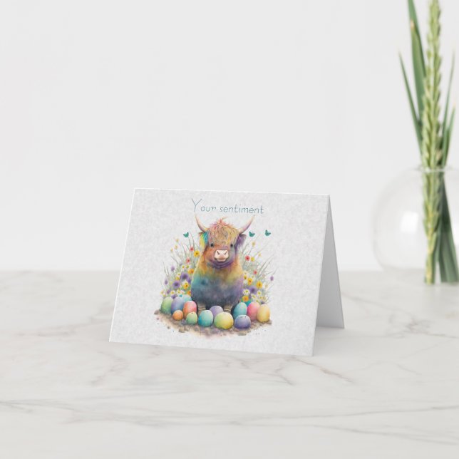 Carte Créez vos propres Fleurs sauvages et Bull des Spri (Devant)
