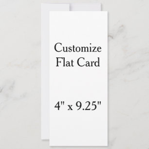 Carte créez votre carré personnalisé 4" x 9,25"