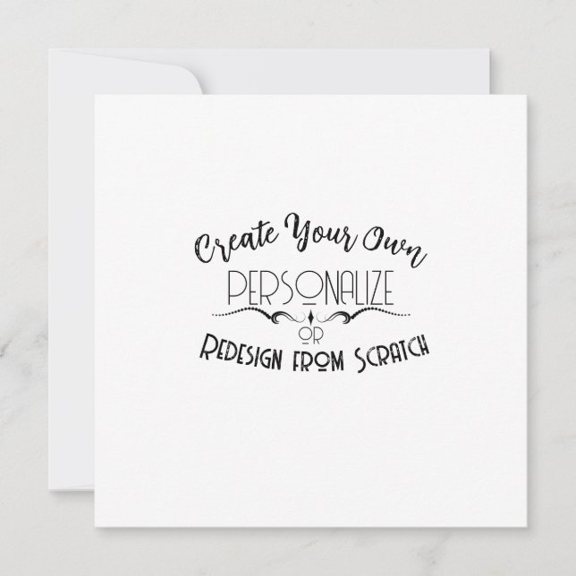 Carte Créez votre propre (Devant)