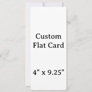 Carte créez votre propre 4" x 9,25" arrondi personnalisé