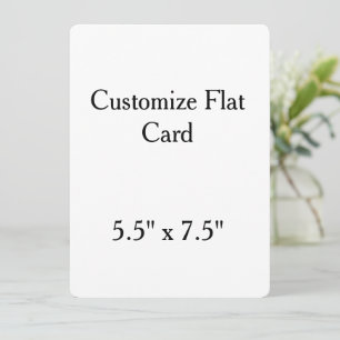 Carte créez votre propre 5,5" x 7,5" arrondi personnalis