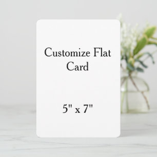 Carte créez votre propre 5" x 7" arrondi personnalisé
