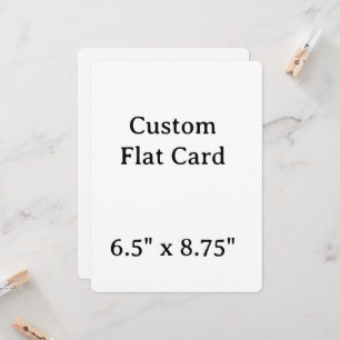 Carte créez votre propre 6,5" x 8,75" arrondi personnali