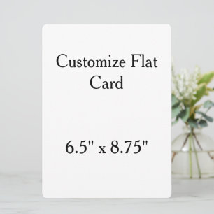 Carte créez votre propre 6,5" x 8,75" arrondi personnali