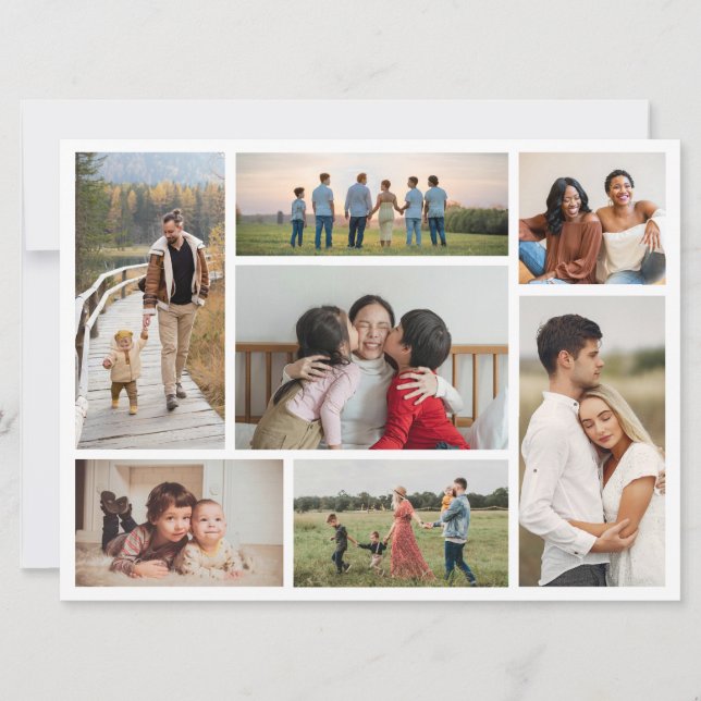 Carte Créez votre propre 7 photo Collage de voeux (Devant)
