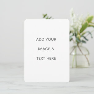 Carte Créez votre propre blanc 