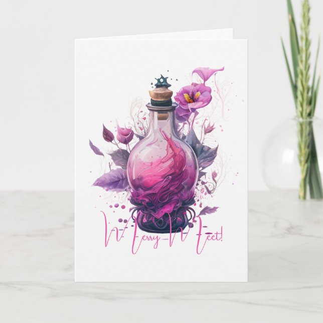 Carte Créez Votre Propre Bouteille De Potion Florale (Devant)