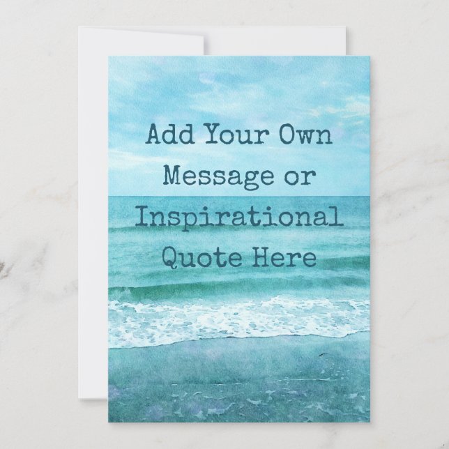 Carte Créez Votre Propre Citation Inspirante Motivationn (Devant)