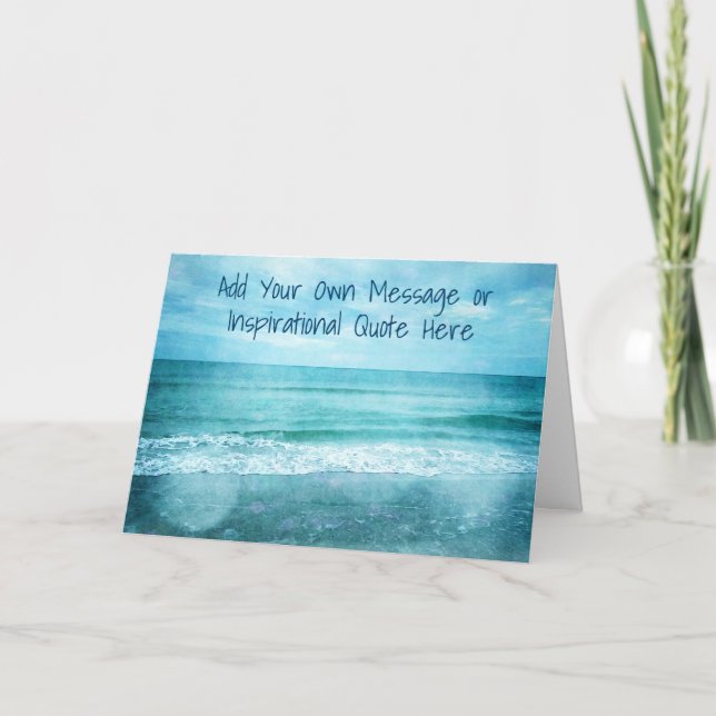 Carte Créez Votre Propre Citation Inspirante Motivationn (Devant)