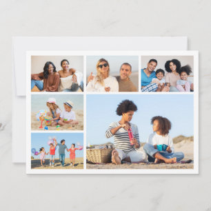 Carte Créez votre propre collage de 6 photos