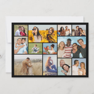 Carte Créez votre propre collection de photos 12 voeux