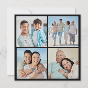 Carte Créez votre propre collection de photos 4 voeux