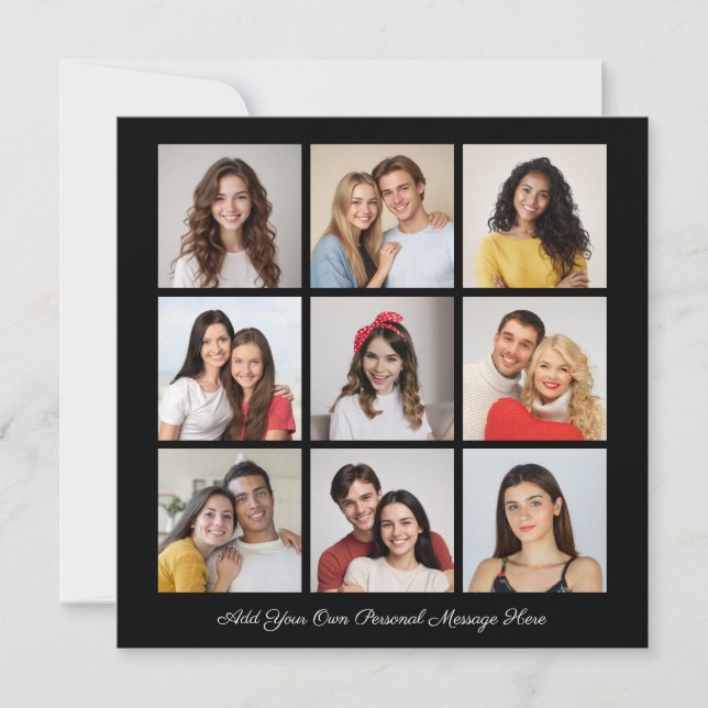 Carte Créez votre propre collection de photos 9 Ajouter  (Devant)