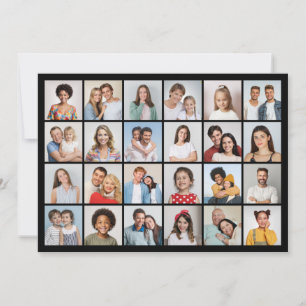 Carte Créez votre propre collection de photos de 24 voeu