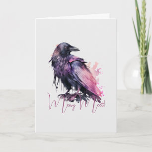 Carte Créez votre propre corbeau noir mystique